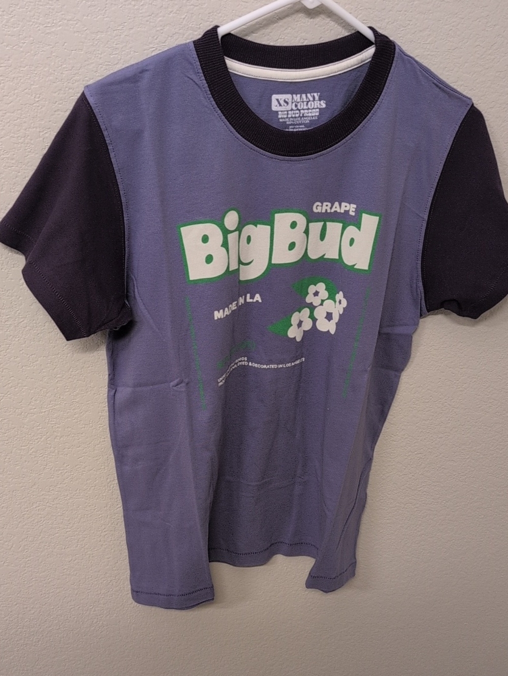 RARE Big Bud Press Organic Vintage Tee XS Grape